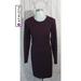 Athleta Dresses | Athleta Wanderer Ponte Knit Plum Zip Dress 4 Way Stretch Sz S | Color: Purple | Size: S