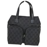 Gucci Bags | Gucci Gg Canvas Black Canvas Handbag (Pre-Owned) | Color: Black | Size: Os