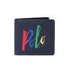 Polo Ralph Lauren Oversized Script Painterly Polo Logo Wallet - Navy Blue, Navy Blue, Wallet and Card Holder