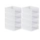 Baketron 8PCS Wardrobe Storage Organiser Drawers For Inside Wardrobe, Collapsible Storage Box Stackable Drawers, Storage Shelves, Plastic Drawers Storage Unit 18.5CM