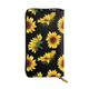 XqmarT Sunflowers On Black Background Wallets Large Capacity Wallet for Men Women Wallets Credit Card Microfiber Leather Wallet