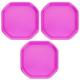 Pink Small Mixing Tray 70cm x 70cm Octagonal Colourful Tuff Trays concrete and Mortar Mixing Tray Kids Messy Activities Plastic Tuff Spot Board Water Sand Activities Sand Plastering (Set of 3)