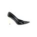 Stuart Weitzman Heels: Pumps Stilleto Cocktail Party Black Print Shoes - Women's Size 8 - Pointed Toe