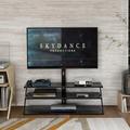 Ebern Designs Aidescombe TV Stand for TVs up to 65" Metal in Black | 49.2 H x 44.1 W x 17.32 D in | Wayfair 6F07C5A23ADB4CC8B76A24846069BEB1