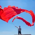 Ruban de danse Dragon chinois pour adultes produits de santé et de Fitness amusants en soie coloré