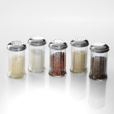 American Metalcraft GLA312 Cheese Shaker w/ 12 oz Capacity, Glass/Stainless, Lid, Clear