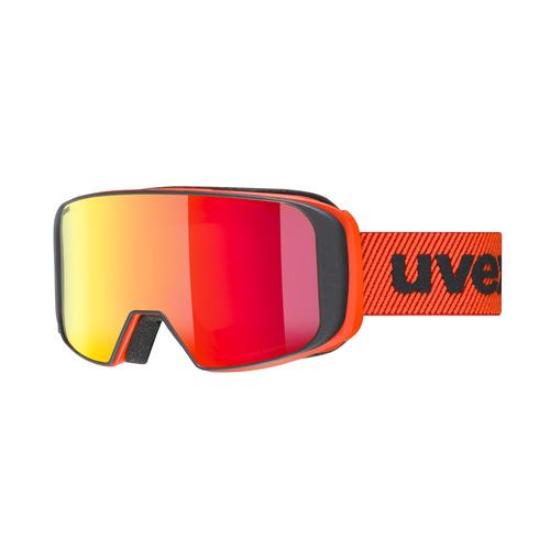 Uvex SAGA TO Unisex-Skibrille Vollrand Monoscheibe Kunststoff-Gestell, rot
