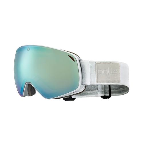 Bollé ECO TORUS M Unisex-Skibrille Vollrand Monoscheibe Kunststoff-Gestell, weiß