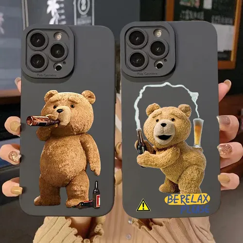 Teddybär Paar Cartoon Silikon Handy hülle für Xiaomi Mi 14 13 12 13t 12t 12x11 Lite 5g ne Poco F5 X5