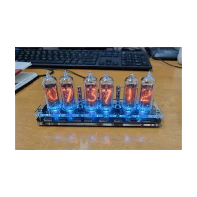 Nvarcher 6-bit IN-14 Nixie Uhr wiht LED Farbige lichter Fernbedienung ohne IN14 rohr Image