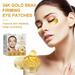 Weloille 24k Gold Under Eye Patches - 60 Pcs Eye Mask Pure Gold Anti-Aging Collagen Hyaluronic Acid Under Eye Mask for Removing Dark Circles Puffiness & Wrinkles Refresh Your Skin