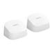 eero 6 AX1800 Dual Band Mesh Wi-Fi 6 System (2-pack) White with built-in Zigbee smart home hub