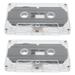 2 Pcs Audio Tape Cassette for Mixtape Voice Recorder Flat Blank Cassettes Tapes