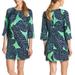 Lilly Pulitzer Dresses | Lilly Pulitzer Women's Green Blue Carol Shift Under The Palms Mini Dress Size 0 | Color: Blue/Green | Size: 0