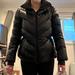 Athleta Jackets & Coats | Athleta Shiny Black Quilted Chevron Down Jacket With Adjustable Cinch Waist | Color: Black | Size: S