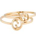 Gucci Jewelry | Gucci 18k 1973 Gg Double Connected Ring Set Size 6.5 | Color: Gold | Size: 6.5