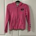 Pink Victoria's Secret Sweaters | Lightly Worn Pink Zip Up Pink Hoodie Size S | Color: Black/Pink | Size: S