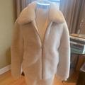 J. Crew Jackets & Coats | J Crew Shearling Bomber Jacket | Color: Cream/Gold | Size: M