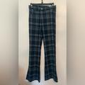 American Eagle Outfitters Pants & Jumpsuits | American Eagle Stretch Plaid Super High Waisted Flare Pant - Blue & Green (2) | Color: Blue/Green | Size: 2