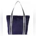 Victoria's Secret Bags | Brand New Still In Bag Ribbed Velour Tote | Color: Blue/White | Size: Os