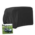 Happyyami 4 Cover for Cart Golf Cart Rain Cover Travel Fishing Rod Golf Cart Winter Cover Cart Cover Black Rolling Cart Golf Push Cart Case Interlocking Foam Tiles Set Water Proof 210d