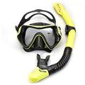 Snorkel Set, Dry Top Snorkel Mask Anti-Fog and Anti-Leak Swimming Diving Mask, Impact Resistant Panoramic Tempered Glass for Man Women Youth Junior