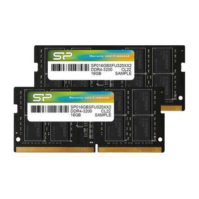 Silicon Power 32GB Laptop DDR4 3200 MHz SO-DIMM Memory Kit (2 x 16GB) SU032GBSFU320X22BH