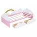 Winston Porter Orbin Twin Platform Bed in Pink/White | 29.6 H x 42.4 W x 77.7 D in | Wayfair 726145DDFA944F599B1E18150AF69598