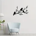 Oiseau sur une branche 007 cadeau réchauffant art mural en métal oiseau sur un arbre arbre en