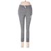 Nike Leggings Skinny Leg Cropped: Gray Marled Bottoms - Women's Size Small