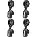 4pcs Mic Holder Clip Wireless Microphone Holder Rotation Microphone Clip