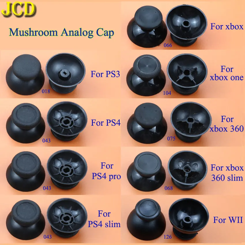 JCD 2 stücke Analog Joystick Stick Grip Cap Für PS3 PS4 PR0 PS5 Xbox 360/One/Serie S X WII WiiU NGCController