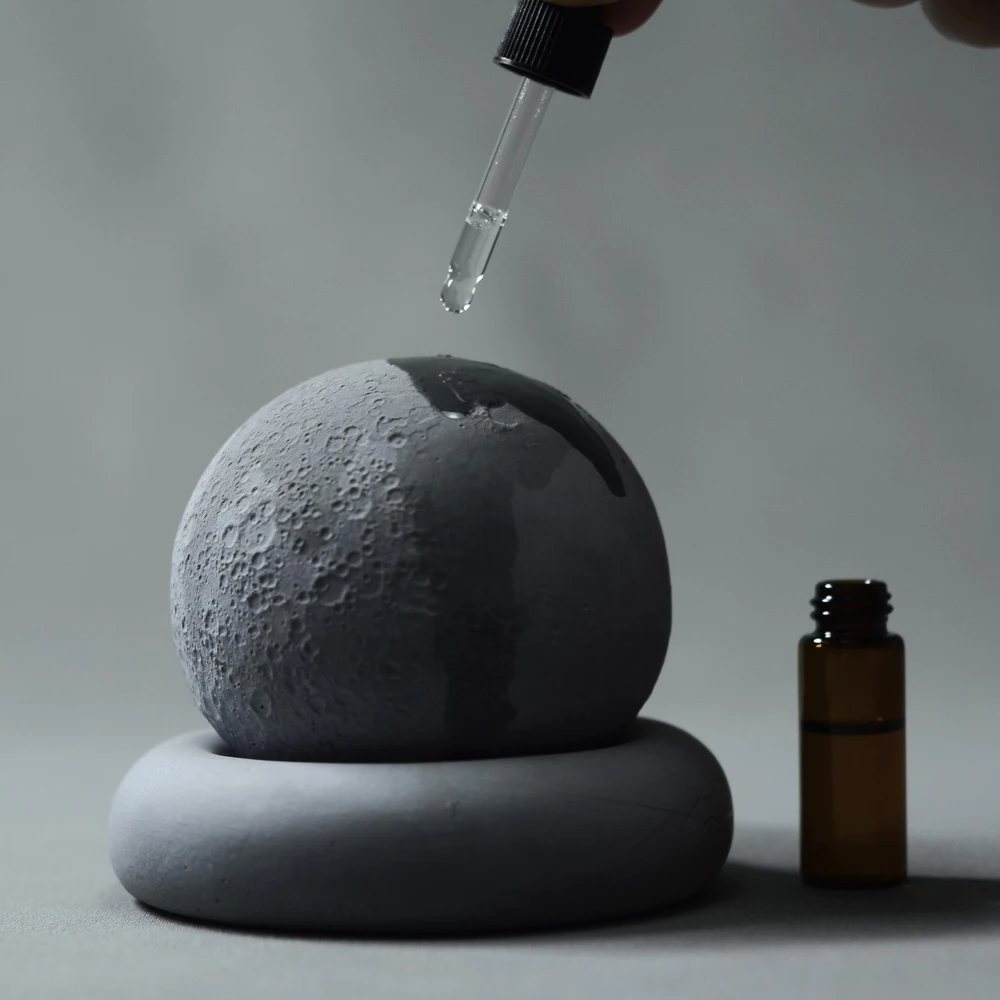 DIY Beton Gips Mond Textur Design Diffusor Silikon Form Home Dekoration Zement Aromatherapie Dekoration Form Silikagel Image