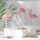 Flamingo Ornamente Kunstwerk rosa Harz Handwerk Desktop-Dekoration ins Home Office Wohnzimmer