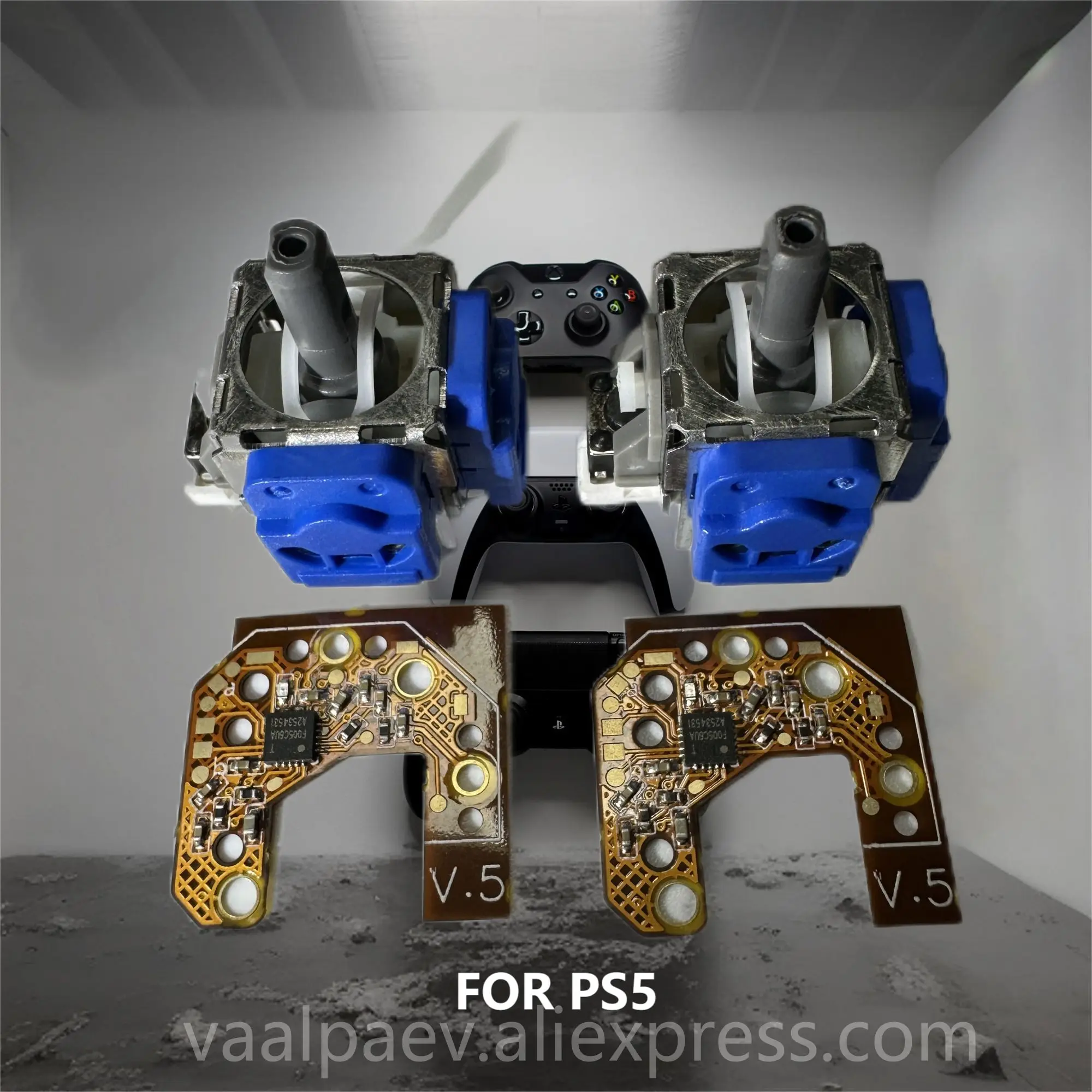 1 ~ 50 Paar Hall-Effekt 3D-Analog-Joystick mit Treiber platine für ps4 ps5 xbox Gamepad perfekte Version permanente Anti-Drift-Reparatur Image
