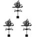 3 Sets Patio Weathervan Metal Direction Vane Decorative Yard Weathervane Roof Decoration