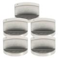 5Pcs Stove Knobs Gas Range Oven Stainless Steel Knobs Stove Control Knob Replacement