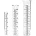9 Pcs Professional Rain Gauge Tube Practical Glass Rain Measuring Cylinder