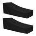 2pcs Lounge Chair Dust-proof Cover Waterproof Outdoor Furniture Cover for Patio