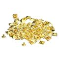 120Sets Spike Rivet 10mm Cone Rapid Rivet Nailhead Studs Copper Punk Square Spikes (Gold Tone)