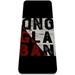 Red and Black Alphabets Pattern TPE Yoga Mat for Workout & Exercise - Eco-friendly & Non-slip Fitness Mat