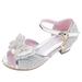 Awdenio Dress Up Shoes Children s Shoes Girls Fish Mouth Pearl Rhinestone Crystal Princess Shoes Dance Shoes