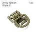 1/2/5pcs Camp Hike Tactical Swivel Attach EDC tool Backpacks Locking Carabiner Hose Clamp D Ring Clip Mountain Clamp Strap Hang Buckle ARMY GREEN 1PC STYLE 2