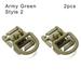 1/2/5pcs Camp Hike Tactical Swivel Attach EDC tool Backpacks Locking Carabiner Hose Clamp D Ring Clip Mountain Clamp Strap Hang Buckle ARMY GREEN 2PCS STYLE 2