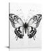 EastSmooth Monarch Butterfly Wall Art Left Right Butterfly Wing Poster Vintage Butterflies Wall Art Canvas Print Vintage Butterflies Black and White Poster Abstract Canvas Poster Home Decor Artwork