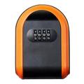 BESHOM Wall Mount Key Storage Combination Lock Key Lock Box for Home Office Storage Box Orange