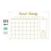 FNGZ Office Equipment Clearance Wall Acrylic Weekly Planner Board Clear Dry Erases Calendar Planner Reusable Weekly Daily to Do List Board