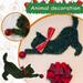 Homchy Handmade Cat-Kitten Playing Wreath Christmas Puppy X-mas Indoor / Outdoor Head