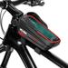 WILD MAN Bike Phone Bag Waterproof Tube Bag Touchscreen Phone Mount Bag Cycling Frame Bag Fits Cellphones Below 6.8 - Stay Connected on Your Bike with this Phone Mount Bag