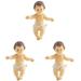 3 Pack Jesus Doll Ornaments Birth Figures Bethlehem Christmas Creche Child Office